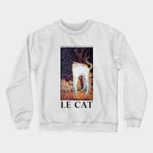 Le Cat - Pierre Bonnard (1867-1947) The White Cat 1894 Crewneck Sweatshirt